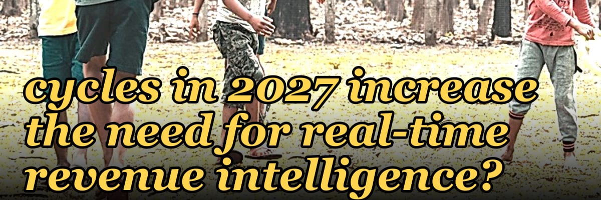 Why does longer sales cycles in 2027 increase the need for real-time revenue intelligence?