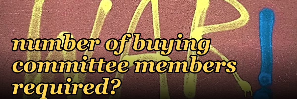 Can AI in the funnel reduce the average number of buying committee members required?