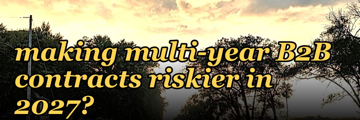 Which vendor consolidation trends are making multi-year B2B contracts riskier in 2027?