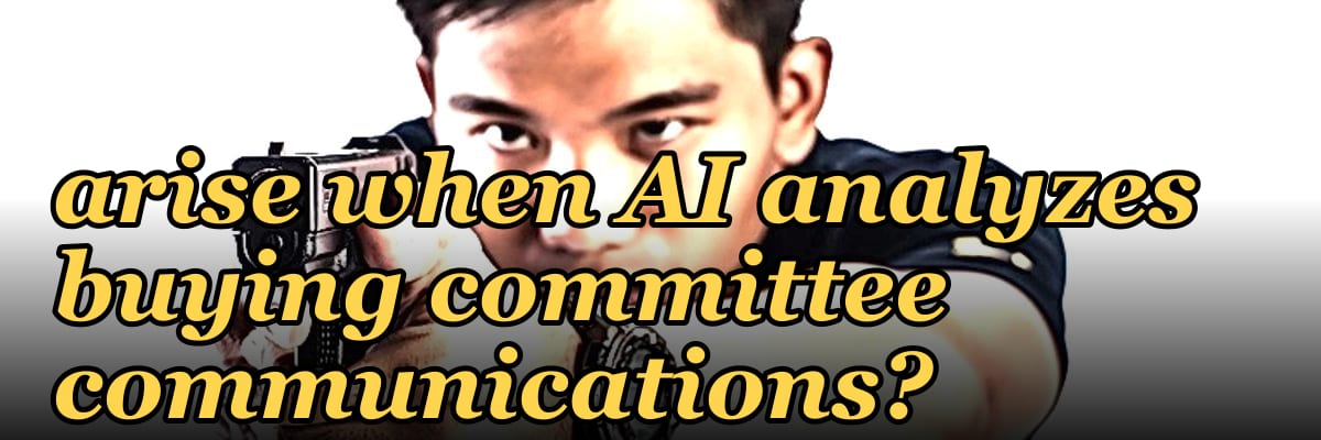 What compliance risks arise when AI analyzes buying committee communications?