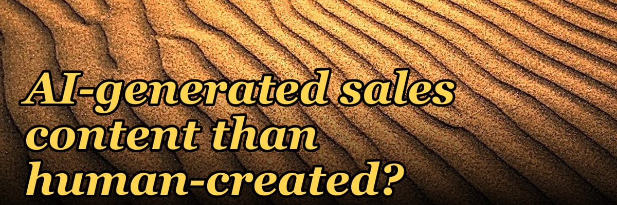 Are 2027 buyers more skeptical of AI-generated sales content than human-created?