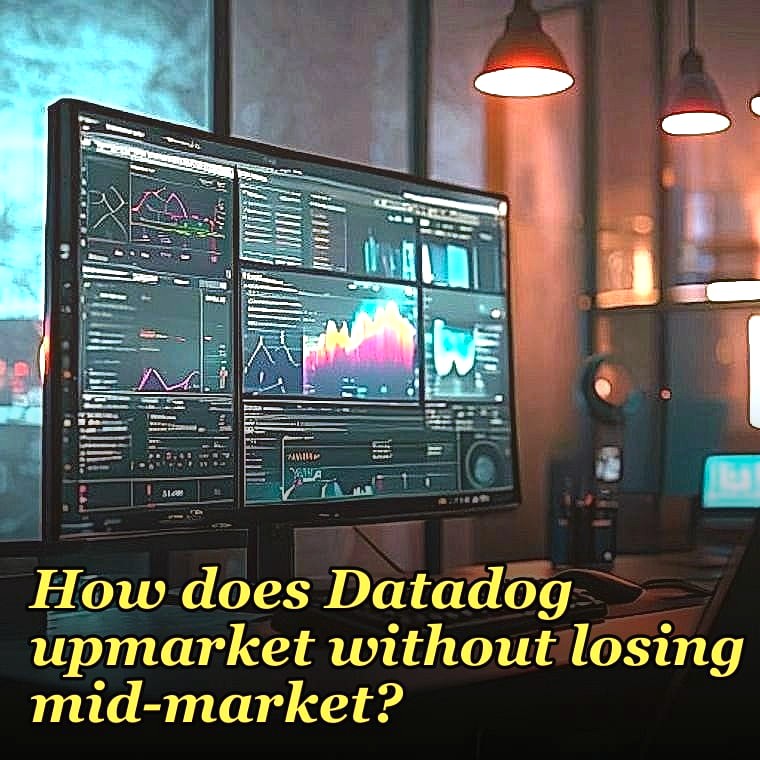 How does Datadog upmarket without losing mid-market?
