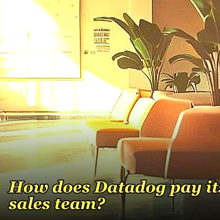 How does Datadog pay its sales team?