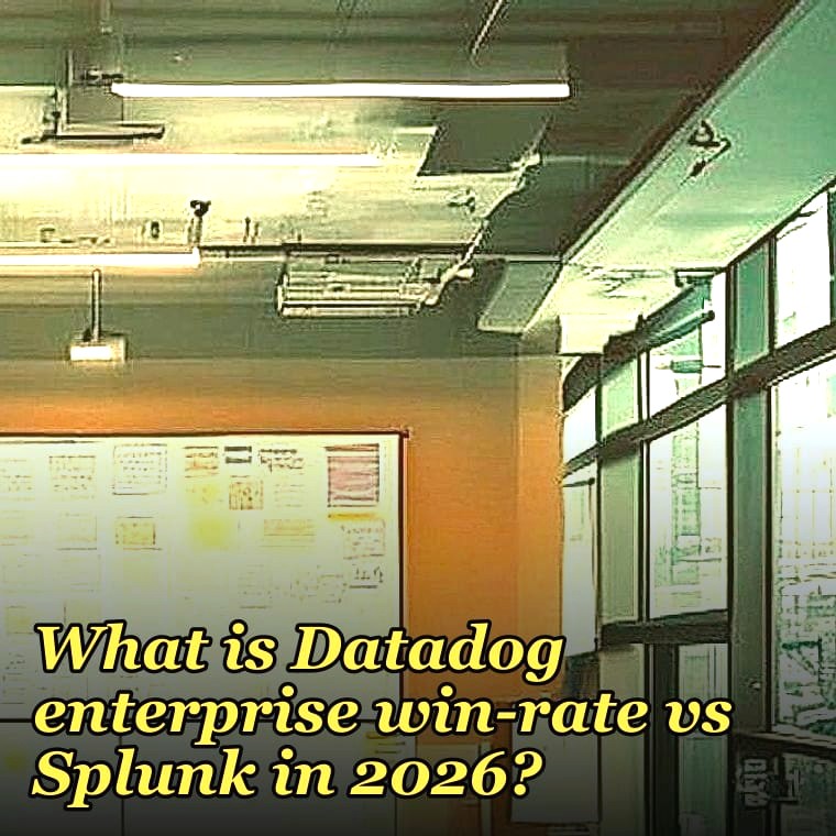 What is Datadog enterprise win-rate vs Splunk in 2026?
