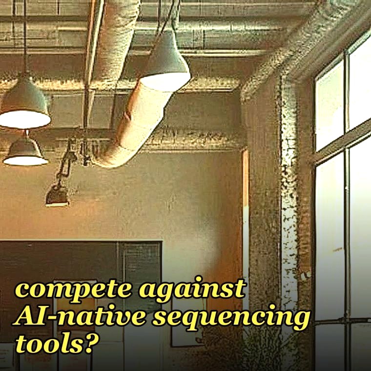 How does Outreach compete against AI-native sequencing tools?