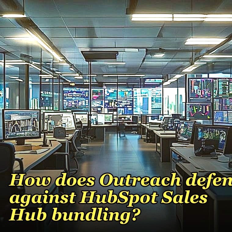 How does Outreach defend against HubSpot Sales Hub bundling?