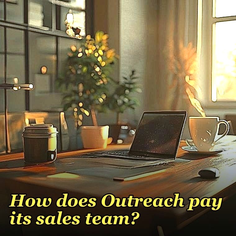 How does Outreach pay its sales team?