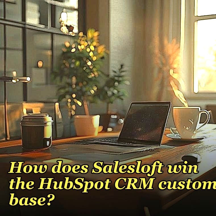 How does Salesloft win the HubSpot CRM customer base?