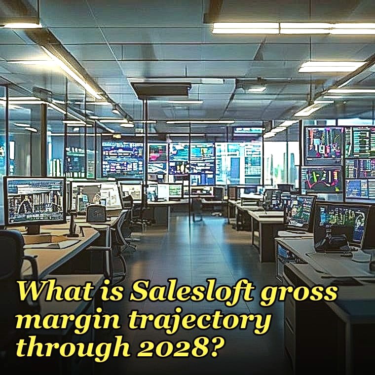 What is Salesloft gross margin trajectory through 2028?