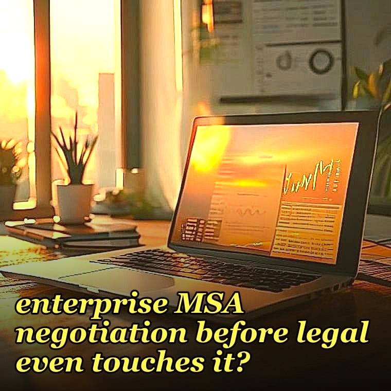 How do you map stakeholder power vs. interest in an enterprise MSA negotiation before legal even touches it?