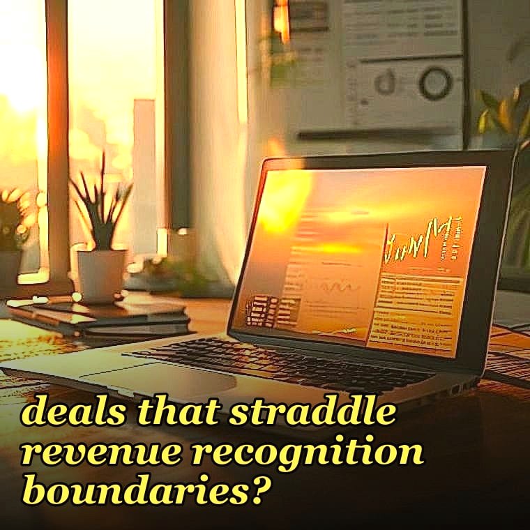 How should forecast models handle multi-year deals that straddle revenue recognition boundaries?