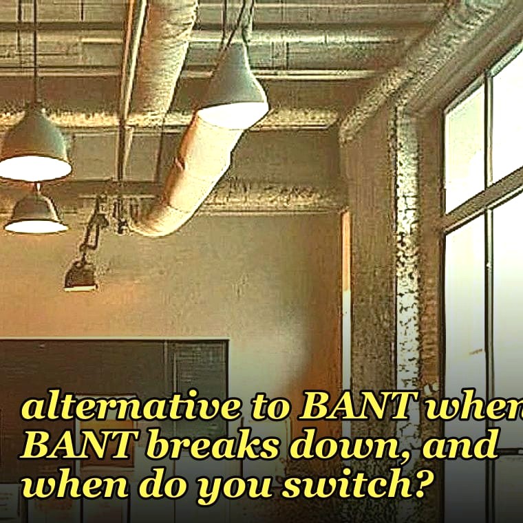 What's the best alternative to BANT when BANT breaks down, and when do you switch?