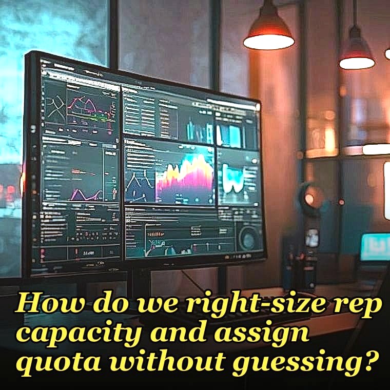 How do we right-size rep capacity and assign quota without guessing?