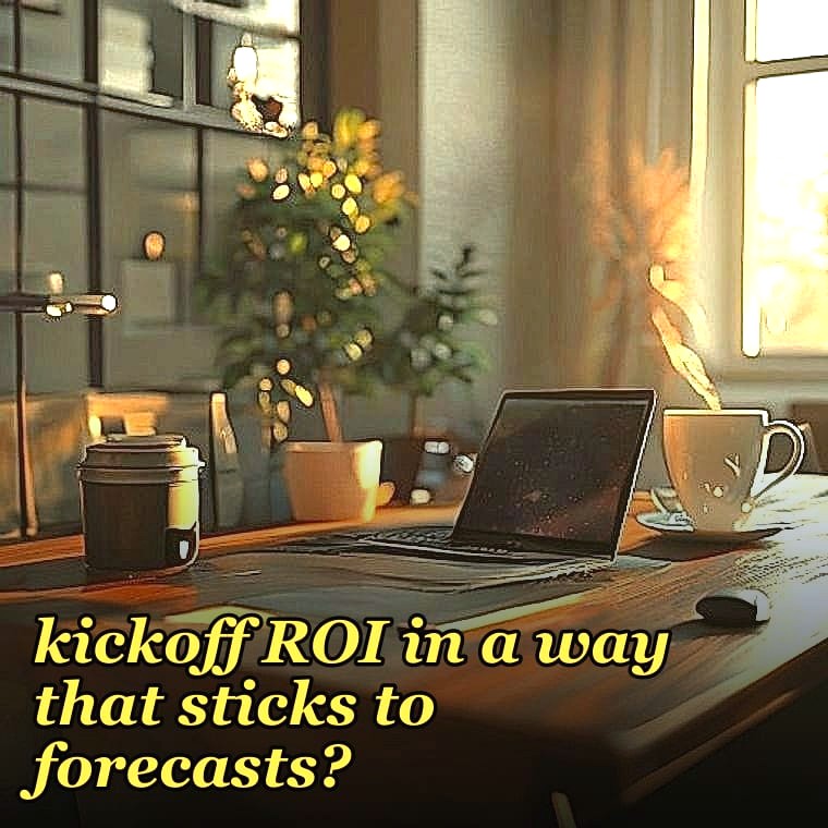 How do you measure kickoff ROI in a way that sticks to forecasts?