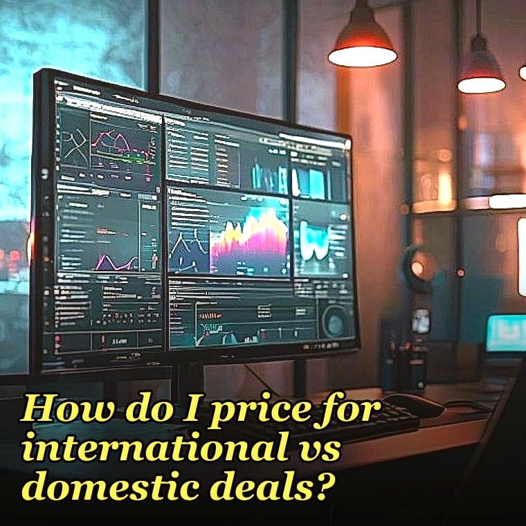 How do I price for international vs domestic deals?