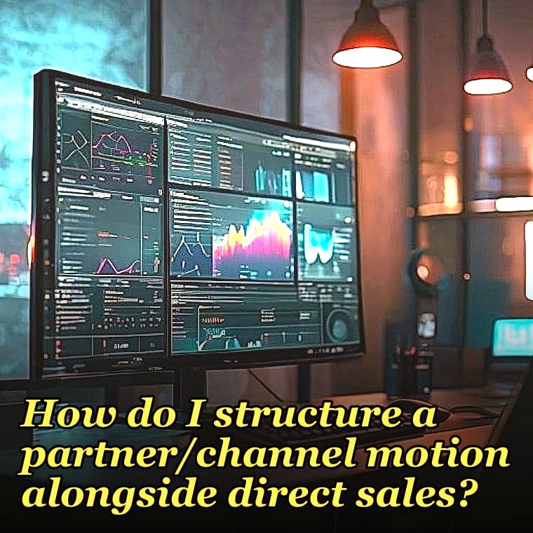 How do I structure a partner/channel motion alongside direct sales?
