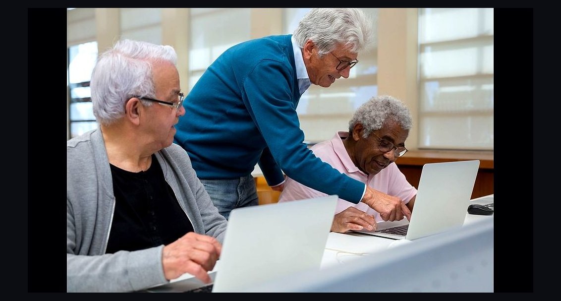 A company sells $100 group workshops teaching older adults how to use technology — phones, iPads, email. The model has h