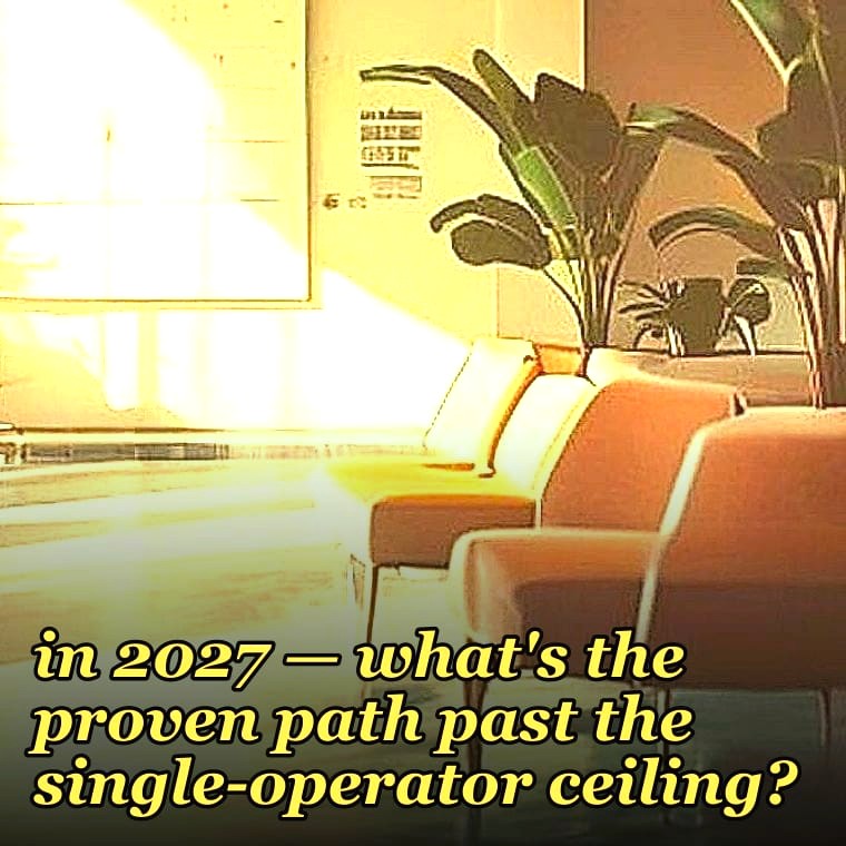 How do you scale a workshop-led senior tech-training business — what's the proven path past the single-operator ceiling in 2027?
