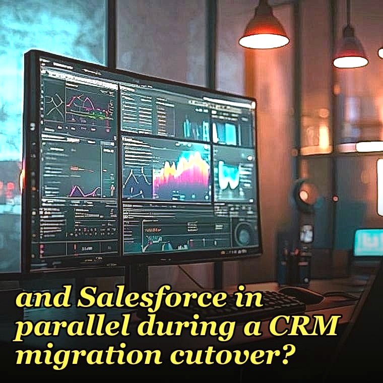 What is the realistic 6-month operating cost of running both HubSpot and Salesforce in parallel during a CRM migration cutover?