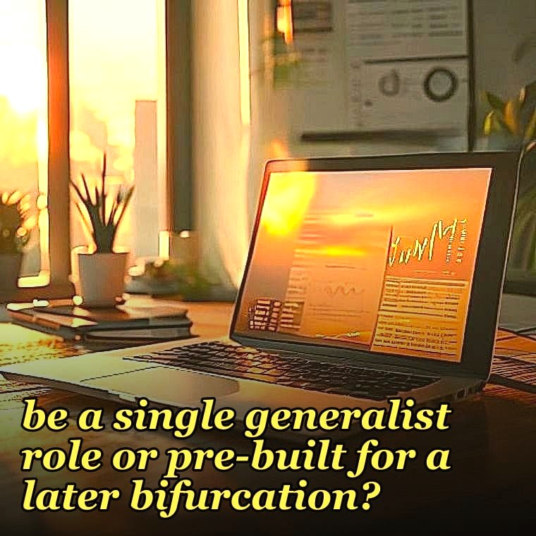 What's the right deal desk org design philosophy for a founder-led B2B SaaS company planning to scale from $5M to $50M ARR — should deal desk be a single generalist role or pre-built for a later bifurcation?
