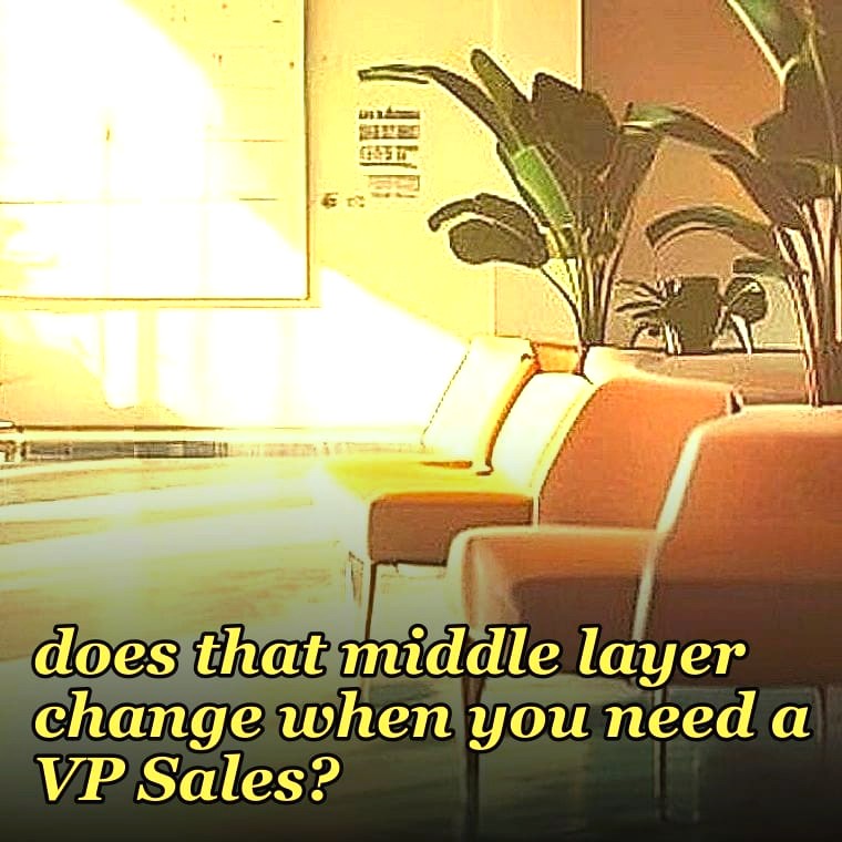 How does the discount governance readiness model shift if a company has already hired a Sales Manager without a VP Sales above them — does that middle layer change when you need a VP Sales?