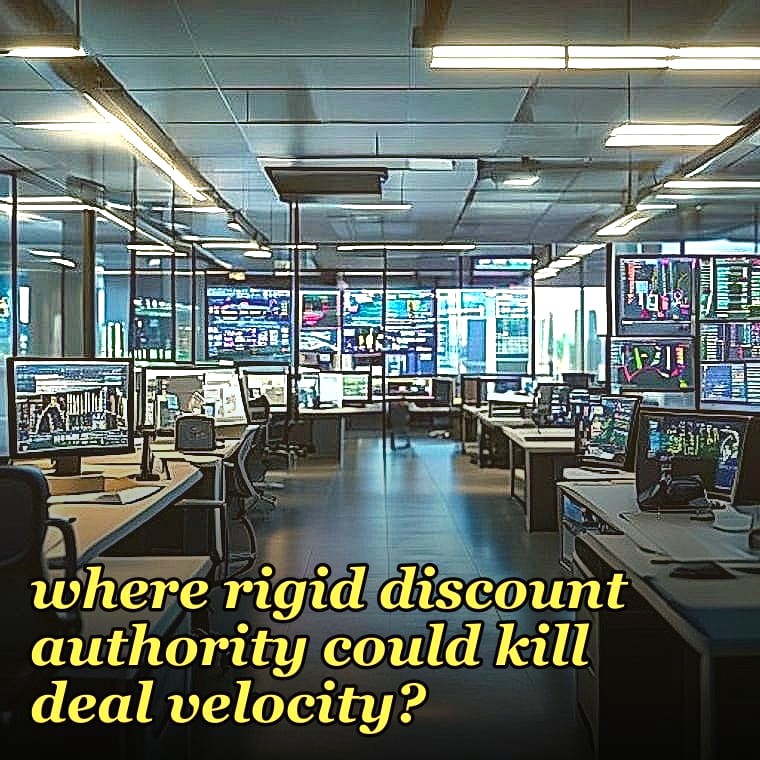 What's the right pricing-governance model for a founder-led company in a highly competitive vertical where rigid discount authority could kill deal velocity?
