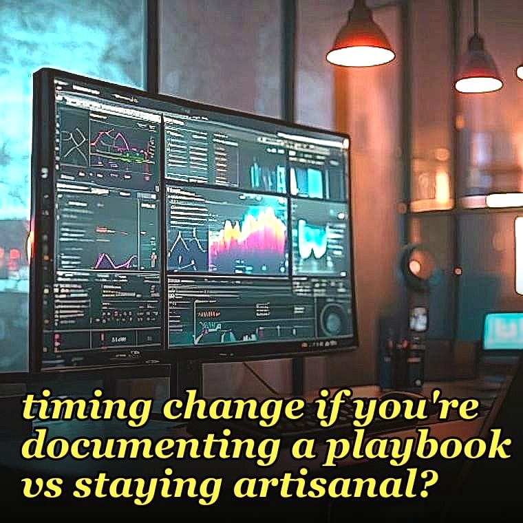 When should a founder-led company formalize sales comp and quotas, and does the timing change if you're documenting a playbook vs staying artisanal?