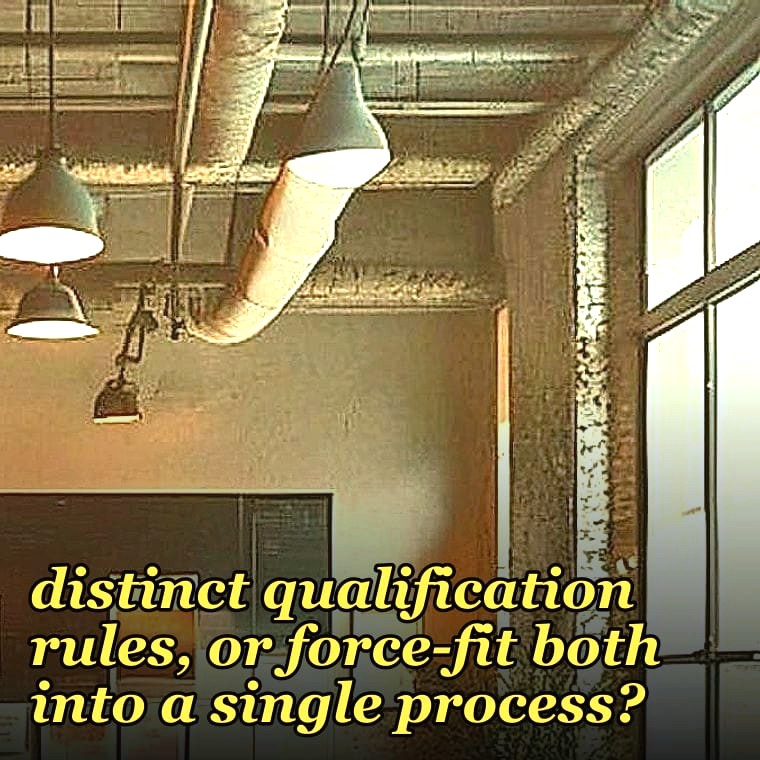 What's the framework for a CRO to decide whether to build two separate sales motions (organic vs M&A/upmarket) with distinct qualification rules, or force-fit both into a single process?