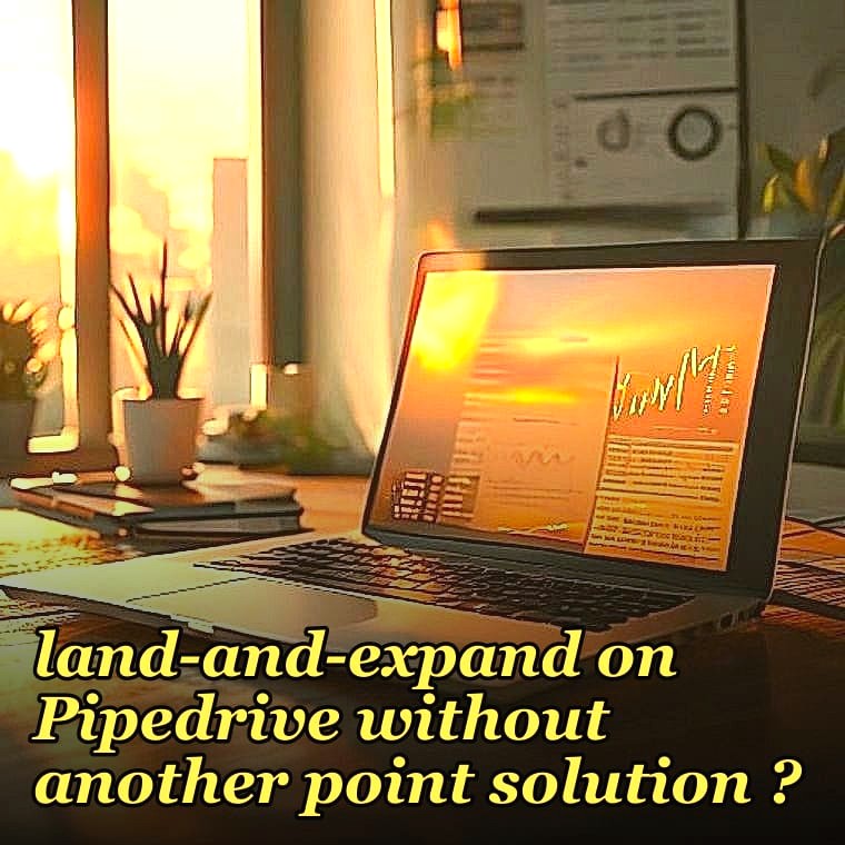 How do you route quota attainment for land-and-expand on Pipedrive without another point solution ?