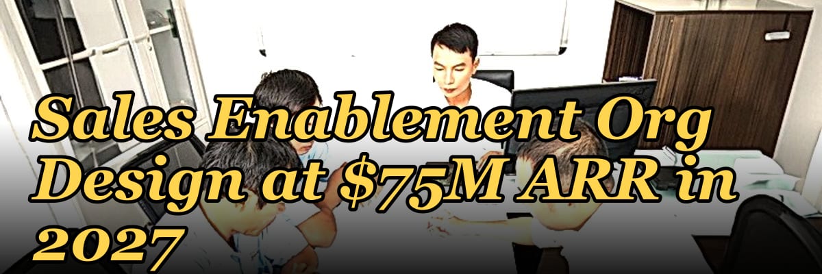 Sales Enablement Org Design at $75M ARR in 2027 — 1.2 Mid-market field motion