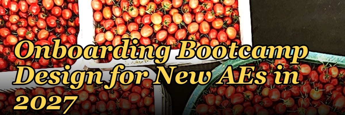 Onboarding Bootcamp Design for New AEs in 2027