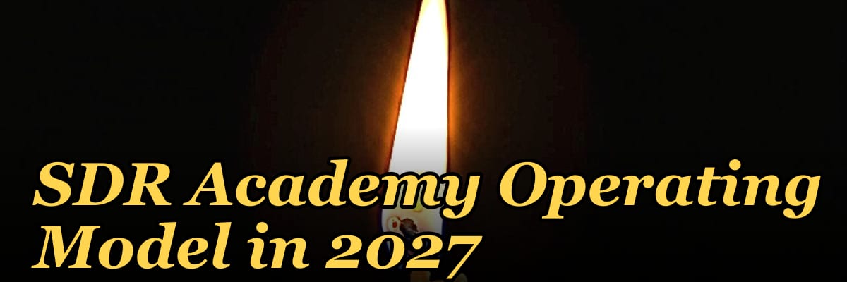 SDR Academy Operating Model in 2027