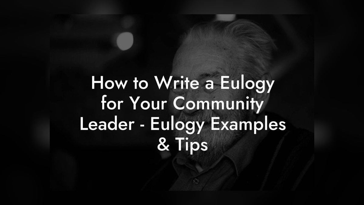 A Eulogy for a Community Leader — figure 1