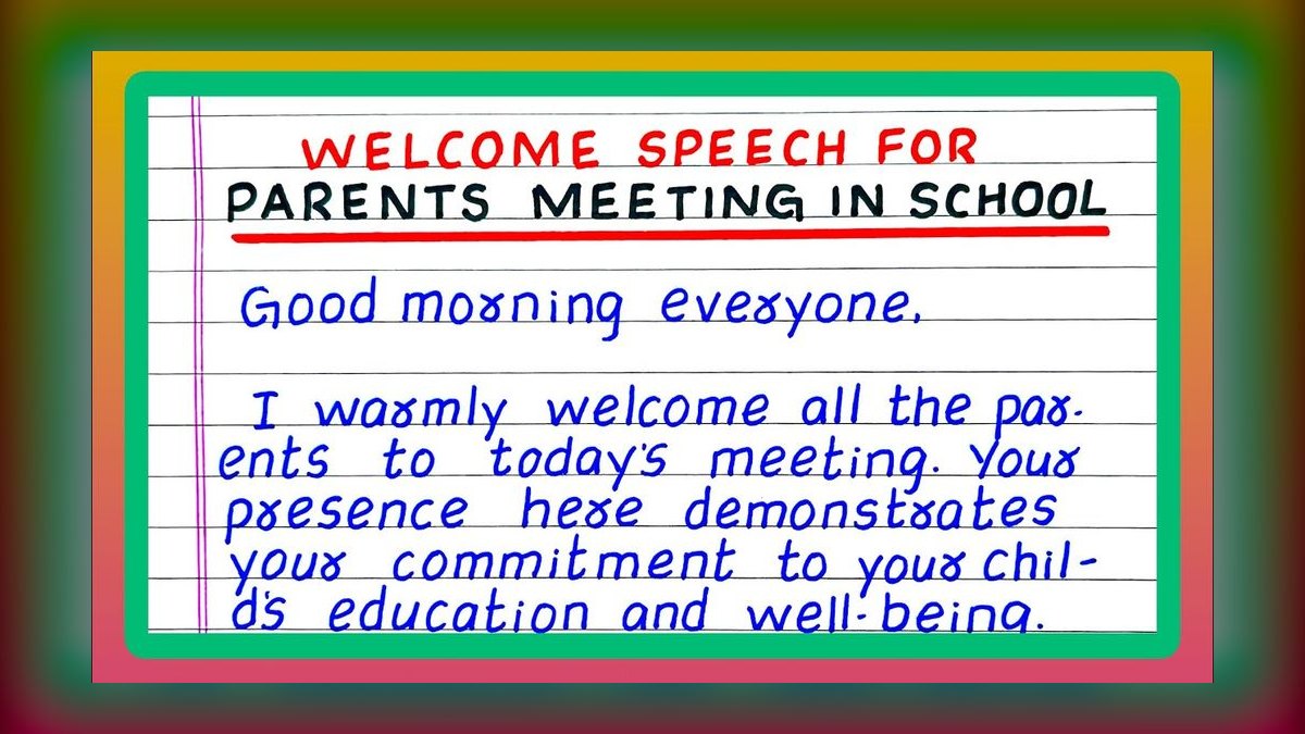 A Speech for a PTA Meeting — figure 1