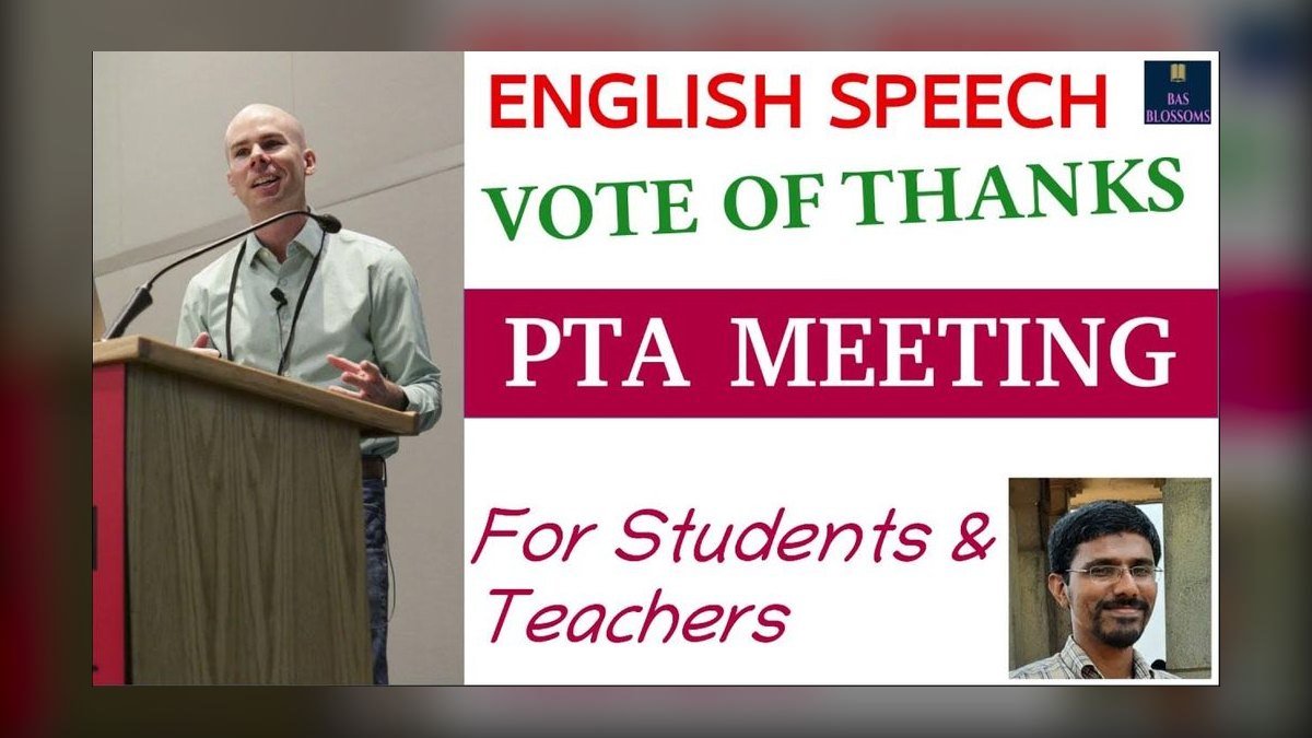 A Speech for a PTA Meeting