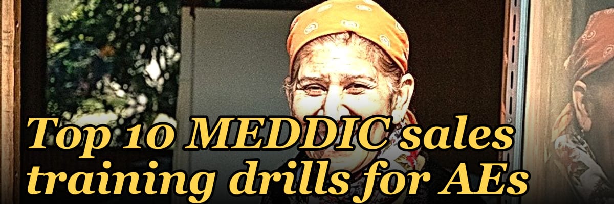 Top 10 MEDDIC sales training drills for AEs