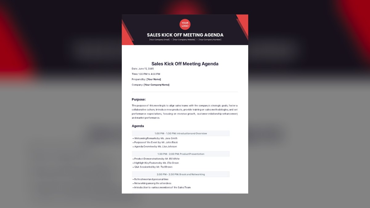 Top 10 VP of Sales workshop agendas for 2027