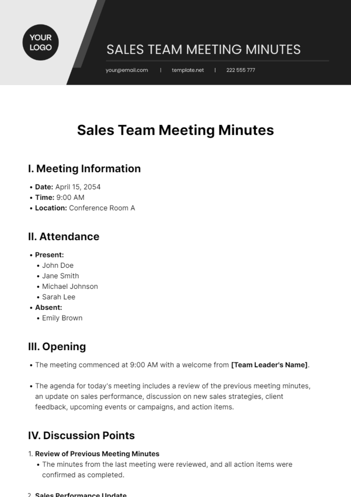 Top 10 team-meeting templates to boost weekly sales pipeline reviews — figure 5