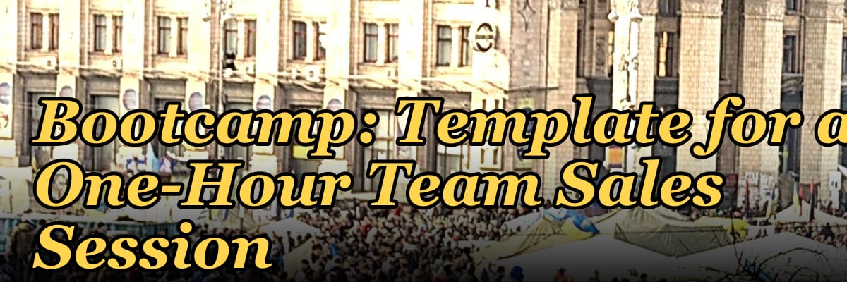 sales reps rapid-fire roleplay drill