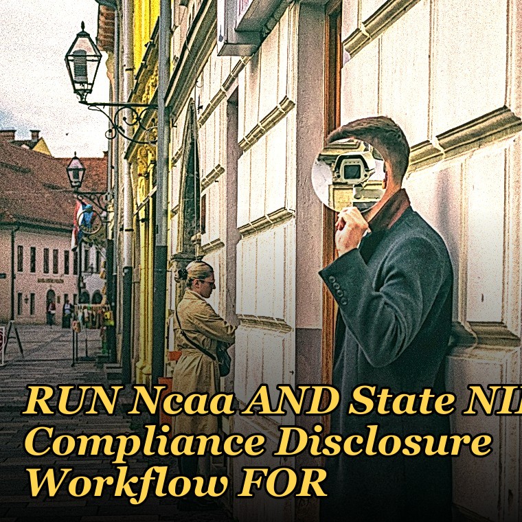 RUN Ncaa AND State NIL Compliance Disclosure Workflow FOR — 60-Min Training