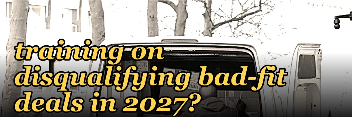 How do you run a sales training on disqualifying bad-fit deals in 2027?