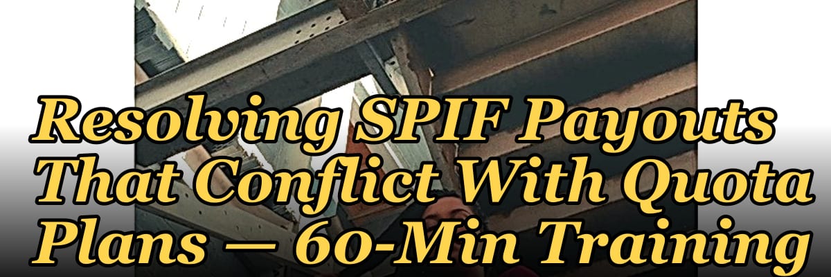 SPIF bonus cash incentive envelope