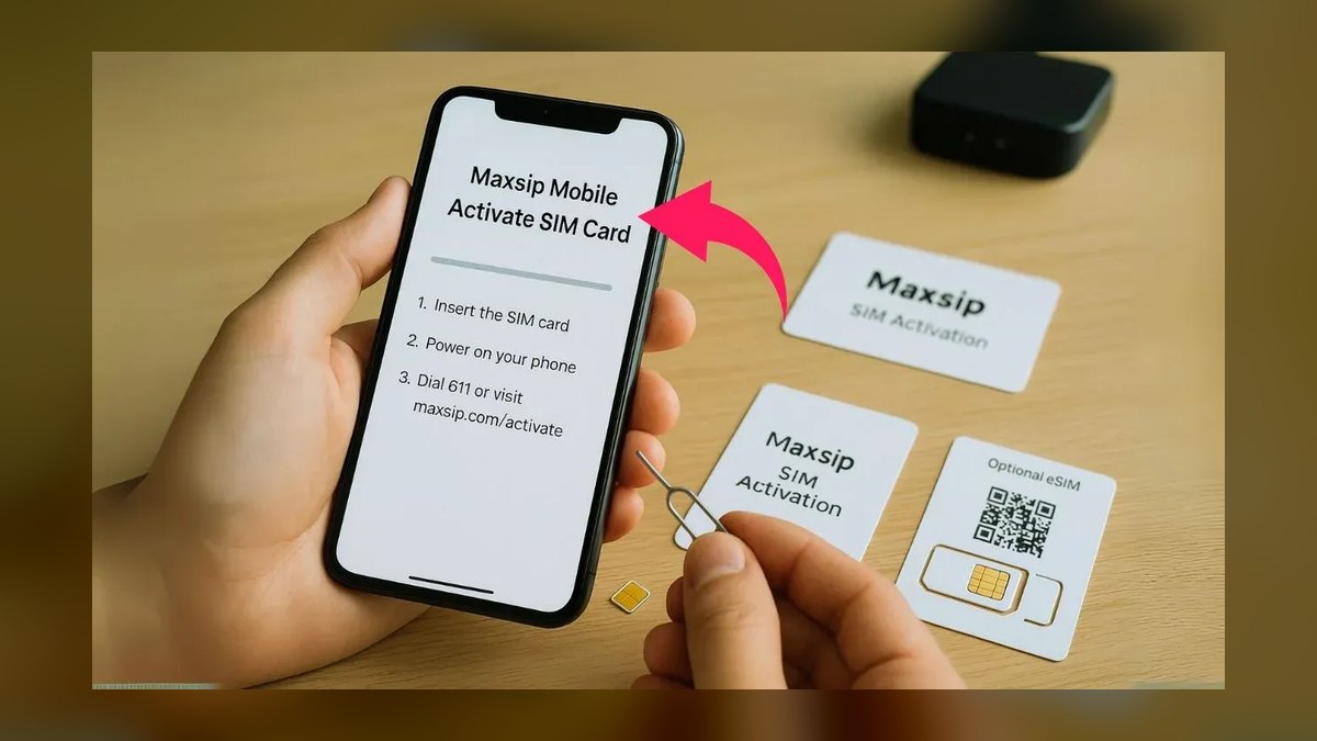 How do I activate a new SIM card that arrives in the mail in 2027?