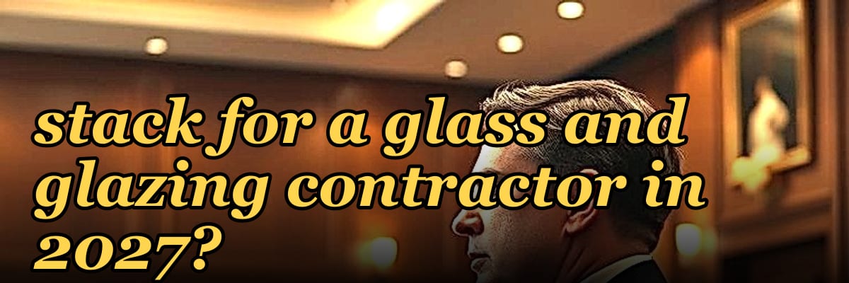 What is the best tech stack for a glass and glazing contractor in 2027?