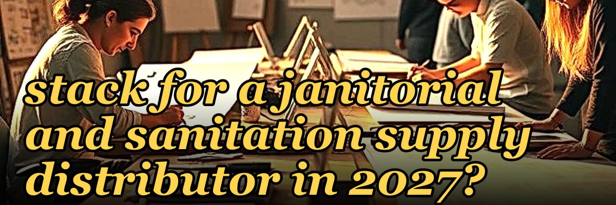 What is the best tech stack for a janitorial and sanitation supply distributor in 2027?