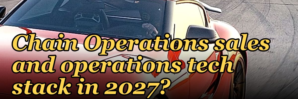 What is the recommended Specialty Coffee Shop Chain Operations sales and operations tech stack in 2027?