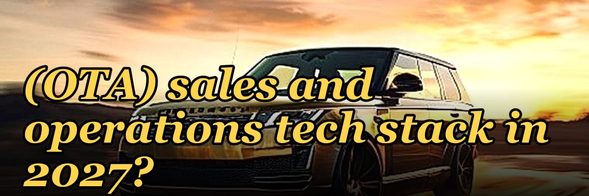What is the recommended Online Travel Agency (OTA) sales and operations tech stack in 2027?