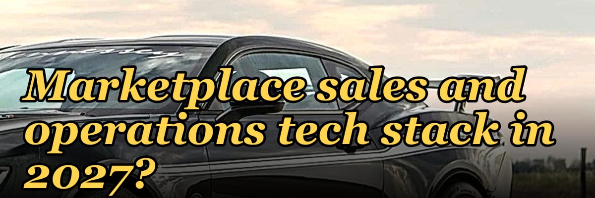 What is the recommended Food Delivery Marketplace sales and operations tech stack in 2027?