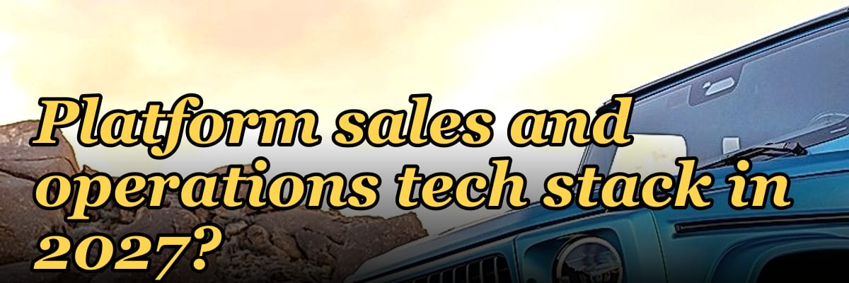 What is the recommended GenAI / Enterprise RAG Platform sales and operations tech stack in 2027?