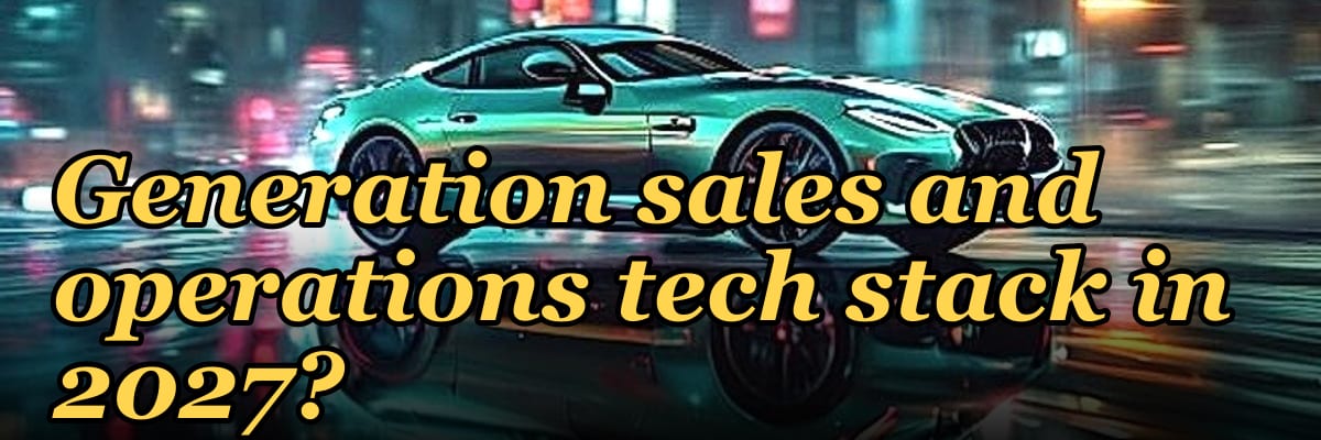 What is the recommended Synthetic Data Generation sales and operations tech stack in 2027?